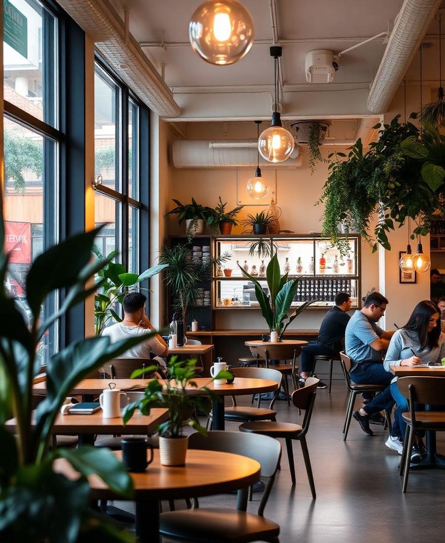 Coffee shop chaleureux